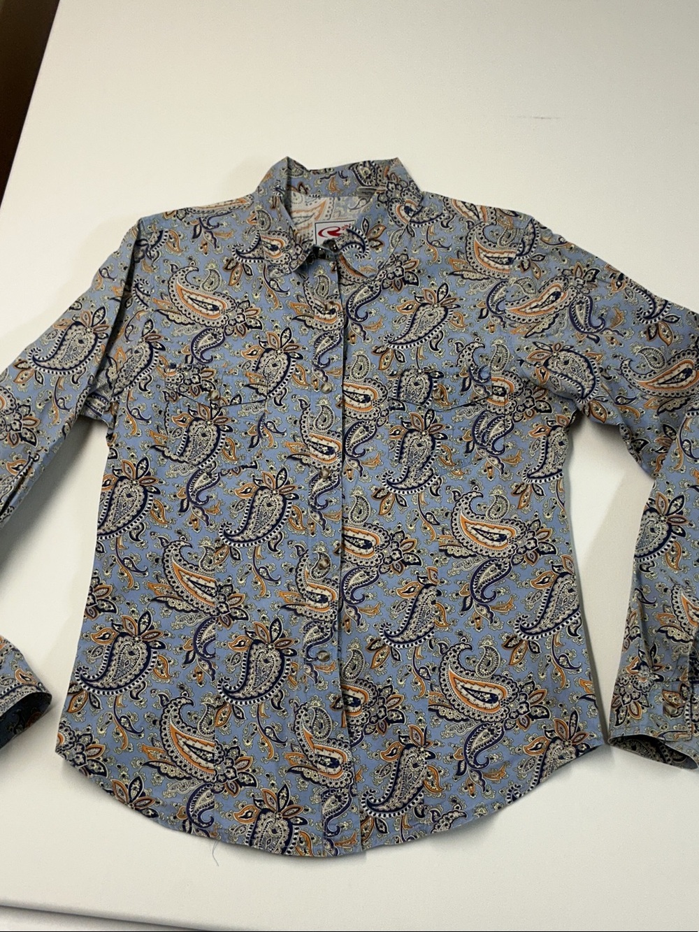 Roper Blue Paisley Button-Front Women's Shirt